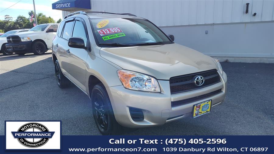 2010 Toyota RAV4 4WD 4dr 4-cyl 4-Spd AT, available for sale in Wilton, Connecticut | Performance Motor Cars Of Connecticut LLC. Wilton, Connecticut 2010 Toyota RAV4 4WD 4dr 4-cyl 4-Spd AT, available for sale in Wilton, Connecticut | Performance Motor Cars Of Connecticut LLC. Wilton, Connecticut