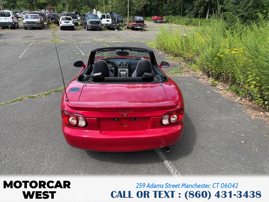 2005 Mazda MX-5 Miata 2dr Conv Cloth 5-Spd Manual, available for sale in Manchester, Connecticut | Motorcar West. Manchester, Connecticut 2005 Mazda MX-5 Miata 2dr Conv Cloth 5-Spd Manual, available for sale in Manchester, Connecticut | Motorcar West. Manchester, Connecticut