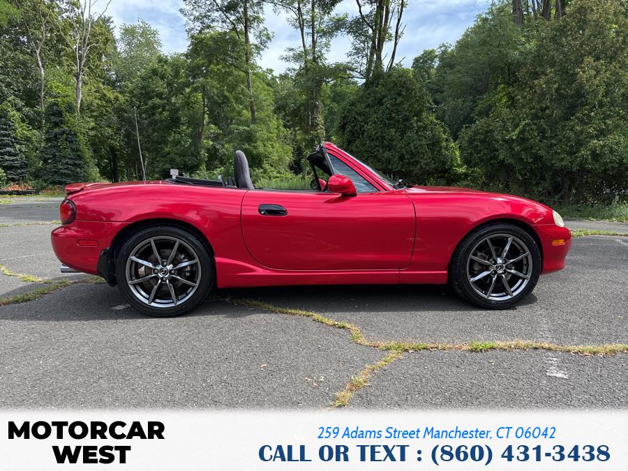 2005 Mazda MX-5 Miata 2dr Conv Cloth 5-Spd Manual, available for sale in Manchester, Connecticut | Motorcar West. Manchester, Connecticut 2005 Mazda MX-5 Miata 2dr Conv Cloth 5-Spd Manual, available for sale in Manchester, Connecticut | Motorcar West. Manchester, Connecticut