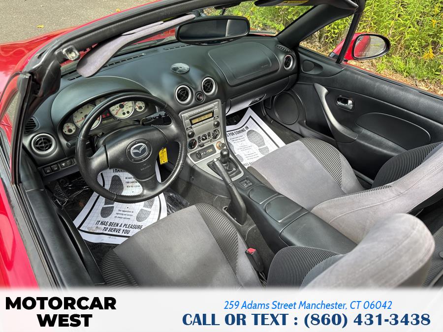 2005 Mazda MX-5 Miata 2dr Conv Cloth 5-Spd Manual, available for sale in Manchester, Connecticut | Motorcar West. Manchester, Connecticut 2005 Mazda MX-5 Miata 2dr Conv Cloth 5-Spd Manual, available for sale in Manchester, Connecticut | Motorcar West. Manchester, Connecticut