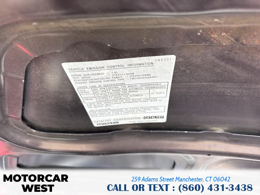 2005 Mazda MX-5 Miata 2dr Conv Cloth 5-Spd Manual, available for sale in Manchester, Connecticut | Motorcar West. Manchester, Connecticut 2005 Mazda MX-5 Miata 2dr Conv Cloth 5-Spd Manual, available for sale in Manchester, Connecticut | Motorcar West. Manchester, Connecticut
