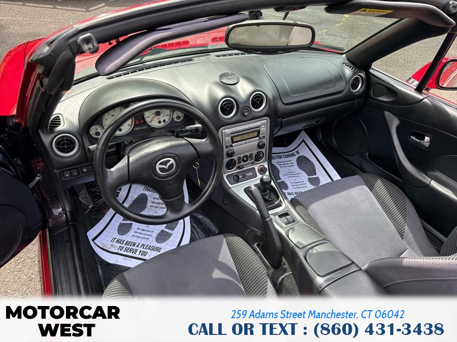 2005 Mazda MX-5 Miata 2dr Conv Cloth 5-Spd Manual, available for sale in Manchester, Connecticut | Motorcar West. Manchester, Connecticut 2005 Mazda MX-5 Miata 2dr Conv Cloth 5-Spd Manual, available for sale in Manchester, Connecticut | Motorcar West. Manchester, Connecticut