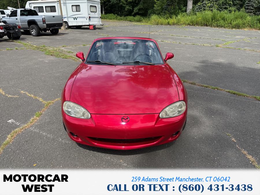 2005 Mazda MX-5 Miata 2dr Conv Cloth 5-Spd Manual, available for sale in Manchester, Connecticut | Motorcar West. Manchester, Connecticut 2005 Mazda MX-5 Miata 2dr Conv Cloth 5-Spd Manual, available for sale in Manchester, Connecticut | Motorcar West. Manchester, Connecticut