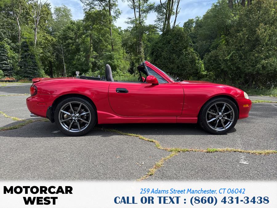 2005 Mazda MX-5 Miata 2dr Conv Cloth 5-Spd Manual, available for sale in Manchester, Connecticut | Motorcar West. Manchester, Connecticut 2005 Mazda MX-5 Miata 2dr Conv Cloth 5-Spd Manual, available for sale in Manchester, Connecticut | Motorcar West. Manchester, Connecticut