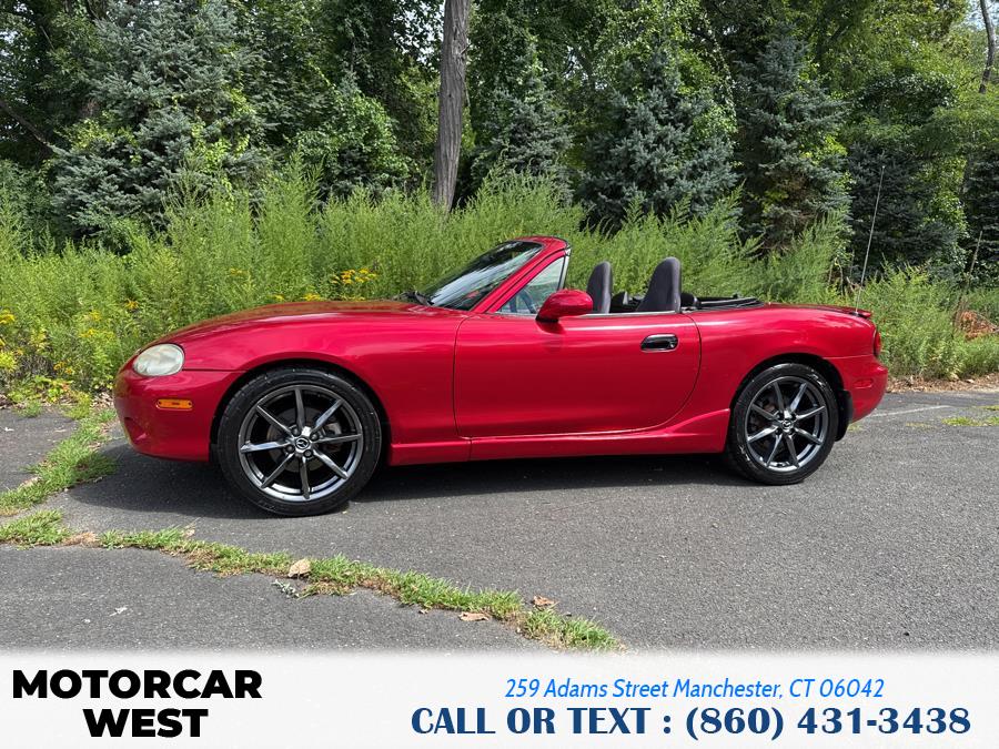2005 Mazda MX-5 Miata 2dr Conv Cloth 5-Spd Manual, available for sale in Manchester, Connecticut | Motorcar West. Manchester, Connecticut 2005 Mazda MX-5 Miata 2dr Conv Cloth 5-Spd Manual, available for sale in Manchester, Connecticut | Motorcar West. Manchester, Connecticut