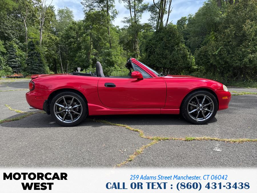2005 Mazda MX-5 Miata 2dr Conv Cloth 5-Spd Manual, available for sale in Manchester, Connecticut | Motorcar West. Manchester, Connecticut 2005 Mazda MX-5 Miata 2dr Conv Cloth 5-Spd Manual, available for sale in Manchester, Connecticut | Motorcar West. Manchester, Connecticut