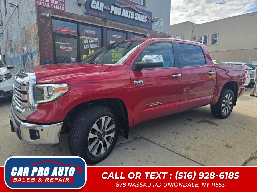 2020 Toyota Tundra 2WD Limited CrewMax 5.5'' Bed 5.7L (Natl), available for sale in Uniondale, New York | Car Pro Auto. Uniondale, New York 2020 Toyota Tundra 2WD Limited CrewMax 5.5'' Bed 5.7L (Natl), available for sale in Uniondale, New York | Car Pro Auto. Uniondale, New York