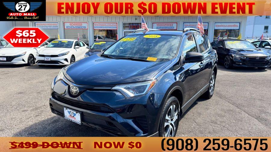 2018 Toyota Rav4 LE Sport Utility 4D, available for sale in Linden, New Jersey | Route 27 Auto Mall. Linden, New Jersey 2018 Toyota Rav4 LE Sport Utility 4D, available for sale in Linden, New Jersey | Route 27 Auto Mall. Linden, New Jersey