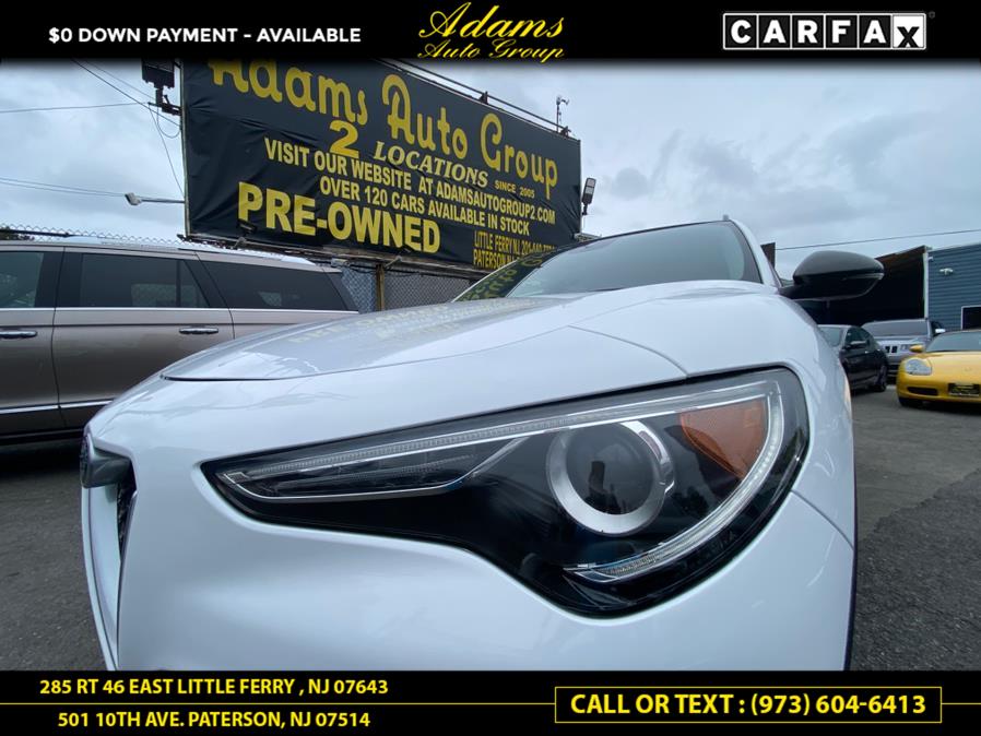 2018 Alfa Romeo Stelvio Sport AWD, available for sale in Paterson, New Jersey | Adams Auto Group. Paterson, New Jersey 2018 Alfa Romeo Stelvio Sport AWD, available for sale in Paterson, New Jersey | Adams Auto Group. Paterson, New Jersey