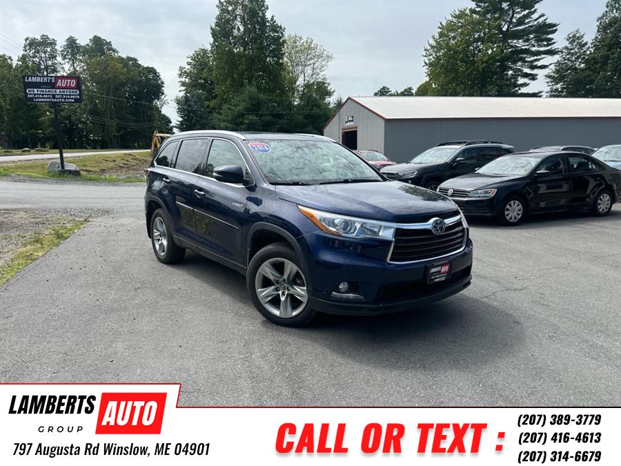 2016 Toyota Highlander Hybr LIMITED, available for sale in Winslow, Maine | Lamberts Auto Group LLC. Winslow, Maine 2016 Toyota Highlander Hybr LIMITED, available for sale in Winslow, Maine | Lamberts Auto Group LLC. Winslow, Maine