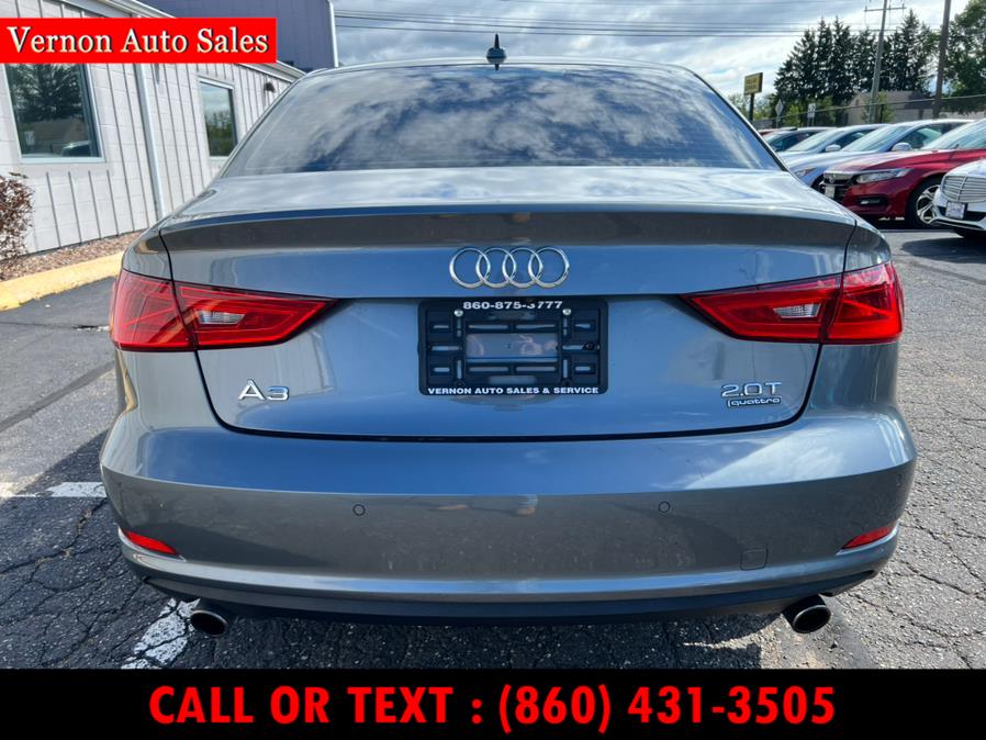 2016 Audi A3 4dr Sdn quattro 2.0T Premium, available for sale in Manchester, Connecticut | Vernon Auto Sale & Service. Manchester, Connecticut 2016 Audi A3 4dr Sdn quattro 2.0T Premium, available for sale in Manchester, Connecticut | Vernon Auto Sale & Service. Manchester, Connecticut