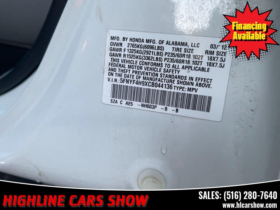 2012 Honda Pilot 4WD 4dr Touring w/RES & Navi, available for sale in West Hempstead, New York | Highline Cars Show Corp. West Hempstead, New York 2012 Honda Pilot 4WD 4dr Touring w/RES & Navi, available for sale in West Hempstead, New York | Highline Cars Show Corp. West Hempstead, New York