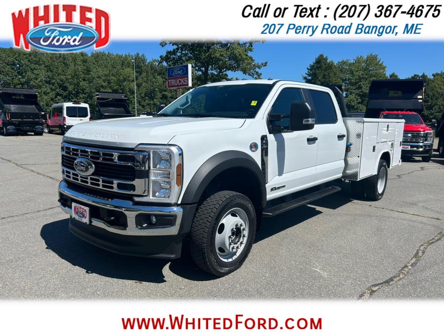 2025 Ford Super Duty F-450 DRW XL 4WD Crew Cab 9' Service Body Truck, available for sale in Bangor, Maine | Whited Ford. Bangor, Maine