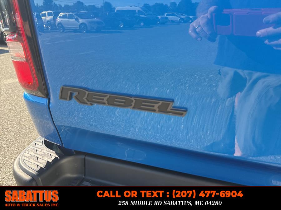 2021 Ram 1500 Rebel 4x4 Crew Cab 5''7" Box, available for sale in Sabattus, Maine | Sabattus Auto and Truck Sales Inc. Sabattus, Maine 2021 Ram 1500 Rebel 4x4 Crew Cab 5''7" Box, available for sale in Sabattus, Maine | Sabattus Auto and Truck Sales Inc. Sabattus, Maine