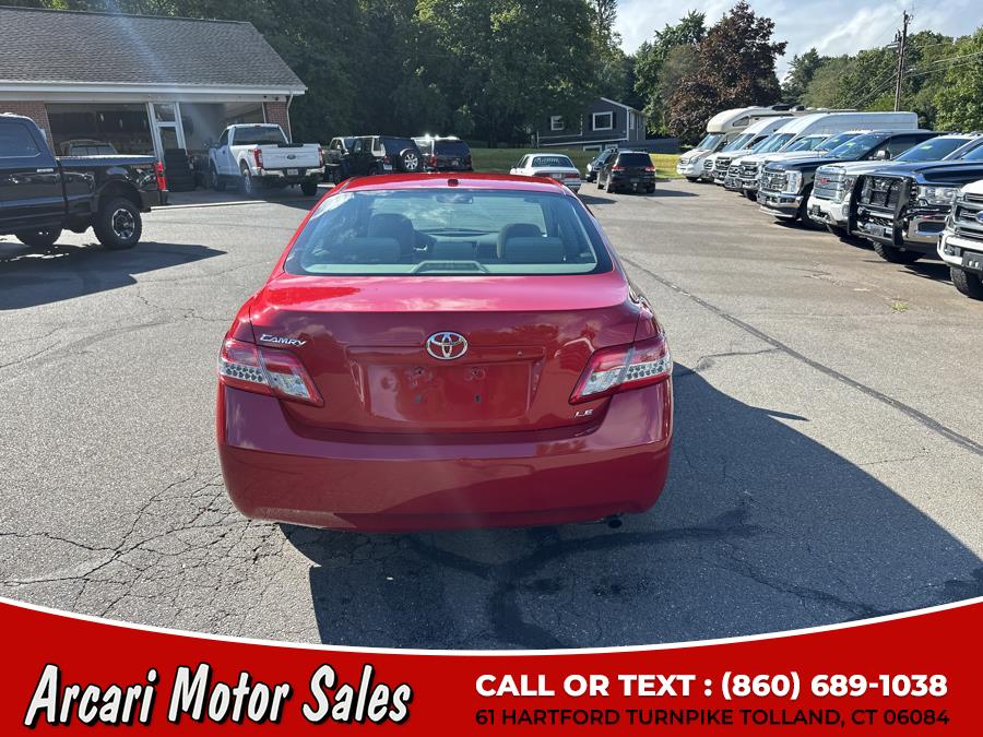 2011 Toyota Camry 4dr Sdn I4 Auto LE (Natl), available for sale in Tolland, Connecticut | Arcari Motor Sales. Tolland, Connecticut 2011 Toyota Camry 4dr Sdn I4 Auto LE (Natl), available for sale in Tolland, Connecticut | Arcari Motor Sales. Tolland, Connecticut
