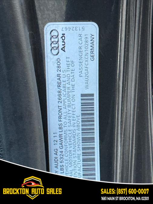 2012 Audi A7 4dr HB quattro 3.0 Prestige, available for sale in BROCKTON, Massachusetts | Brockton Auto Sales Inc. BROCKTON, Massachusetts 2012 Audi A7 4dr HB quattro 3.0 Prestige, available for sale in BROCKTON, Massachusetts | Brockton Auto Sales Inc. BROCKTON, Massachusetts