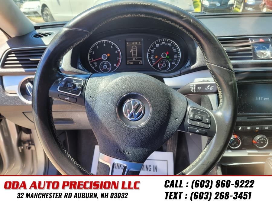 2013 Volkswagen Passat 4dr Sdn 2.5L Auto SE w/Sunroof PZEV, available for sale in Auburn, New Hampshire | ODA Auto Precision LLC. Auburn, New Hampshire 2013 Volkswagen Passat 4dr Sdn 2.5L Auto SE w/Sunroof PZEV, available for sale in Auburn, New Hampshire | ODA Auto Precision LLC. Auburn, New Hampshire