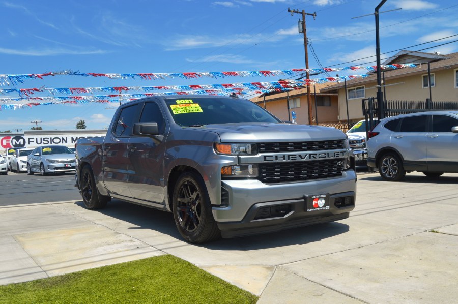 2021 Chevrolet Silverado 1500 2WD Crew Cab 147" Custom, available for sale in Moreno Valley, California | Fusion Motors Inc. Moreno Valley, California 2021 Chevrolet Silverado 1500 2WD Crew Cab 147" Custom, available for sale in Moreno Valley, California | Fusion Motors Inc. Moreno Valley, California