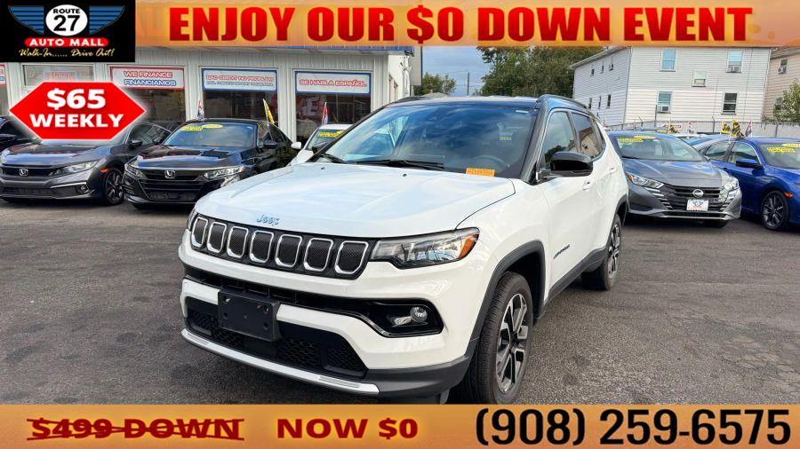 2022 Jeep Compass Limited Sport Utility 4D, available for sale in Linden, New Jersey | Route 27 Auto Mall. Linden, New Jersey 2022 Jeep Compass Limited Sport Utility 4D, available for sale in Linden, New Jersey | Route 27 Auto Mall. Linden, New Jersey
