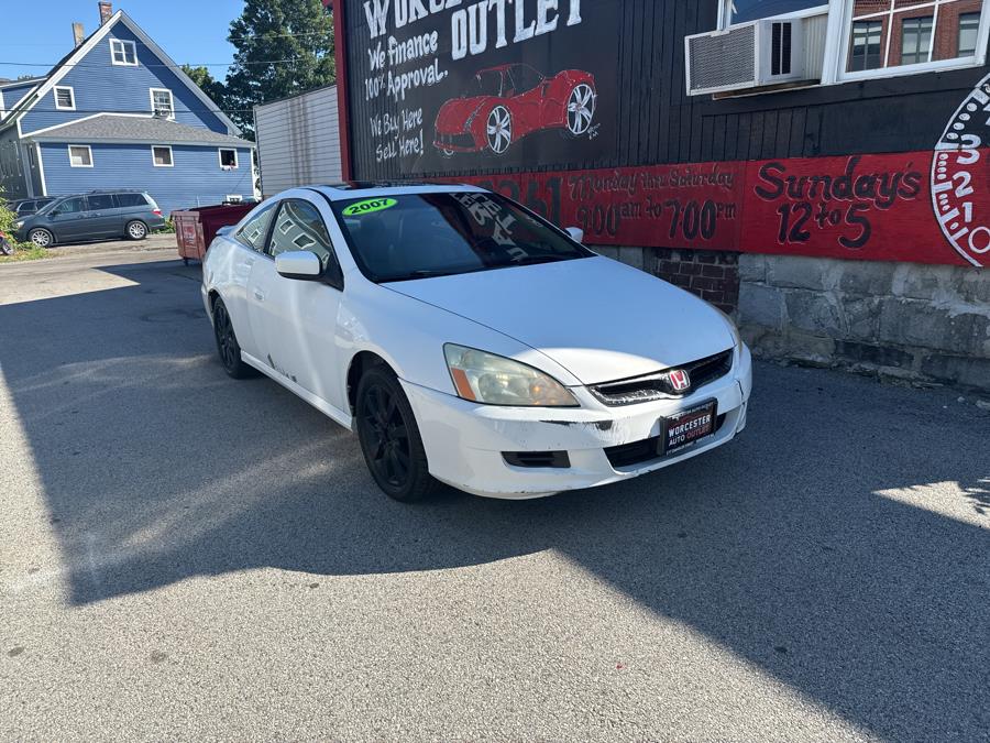 2007 Honda Accord Cpe 2dr V6 AT EX-L, available for sale in Worcester, Massachusetts | Worcester Auto Outlet LLC. Worcester, Massachusetts 2007 Honda Accord Cpe 2dr V6 AT EX-L, available for sale in Worcester, Massachusetts | Worcester Auto Outlet LLC. Worcester, Massachusetts