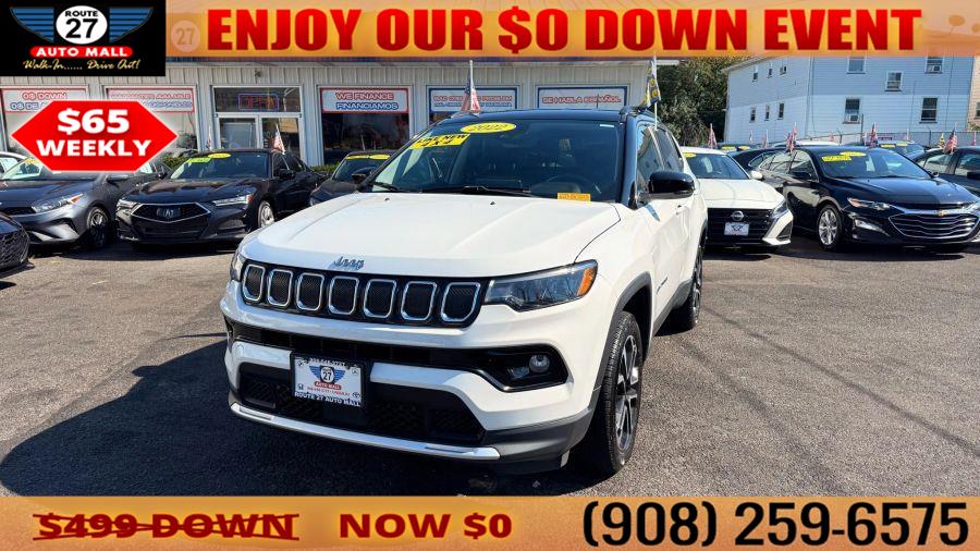 2022 Jeep Compass Limited Sport Utility 4D, available for sale in Linden, New Jersey | Route 27 Auto Mall. Linden, New Jersey