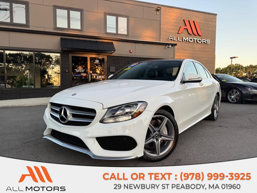 2017 Mercedes-Benz C-Class C 300 4MATIC Sedan with Sport Pkg, available for sale in Peabody, Massachusetts | All Motors. Peabody, Massachusetts