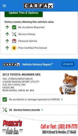 2013 Toyota 4Runner 4WD 4dr V6 SR5, available for sale in Meriden, Connecticut | Preeces Auto Inc. Meriden, Connecticut 2013 Toyota 4Runner 4WD 4dr V6 SR5, available for sale in Meriden, Connecticut | Preeces Auto Inc. Meriden, Connecticut