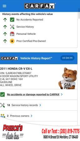 2011 Honda CR-V 4WD 5dr EX-L, available for sale in Meriden, Connecticut | Preeces Auto Inc. Meriden, Connecticut 2011 Honda CR-V 4WD 5dr EX-L, available for sale in Meriden, Connecticut | Preeces Auto Inc. Meriden, Connecticut