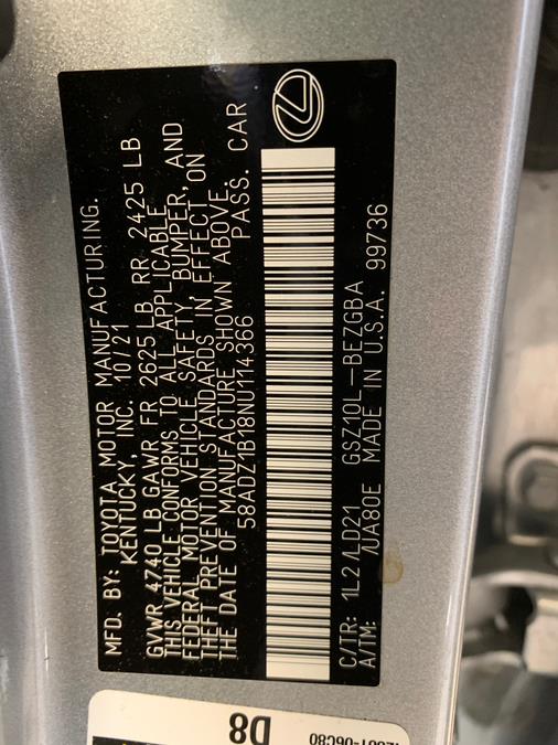 2022 Lexus ES ES 350 FWD, available for sale in Hillside, New Jersey | Euro Lux Auto. Hillside, New Jersey 2022 Lexus ES ES 350 FWD, available for sale in Hillside, New Jersey | Euro Lux Auto. Hillside, New Jersey