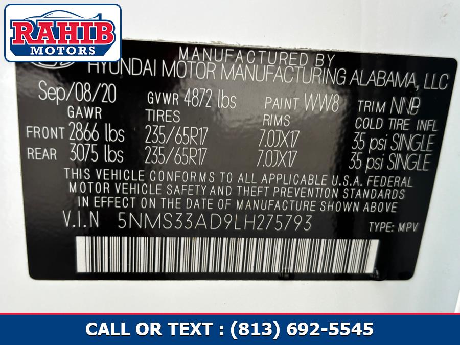 2020 Hyundai Santa Fe SEL 2.4L Auto FWD, available for sale in Winter Park, Florida | Rahib Motors. Winter Park, Florida 2020 Hyundai Santa Fe SEL 2.4L Auto FWD, available for sale in Winter Park, Florida | Rahib Motors. Winter Park, Florida