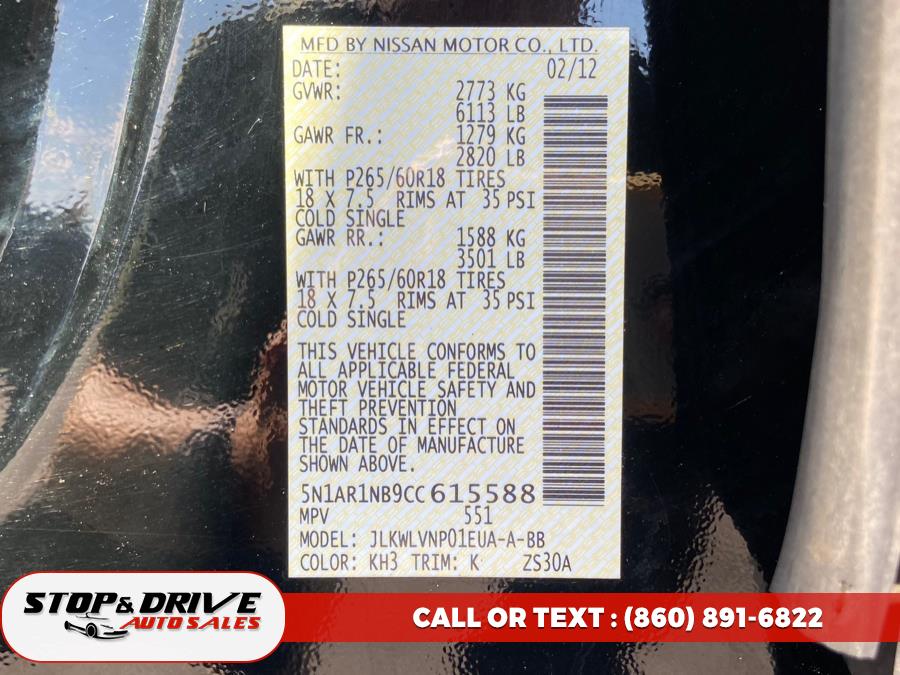 2012 Nissan Pathfinder 4WD 4dr V6 LE, available for sale in East Windsor, Connecticut | Stop & Drive Auto Sales. East Windsor, Connecticut 2012 Nissan Pathfinder 4WD 4dr V6 LE, available for sale in East Windsor, Connecticut | Stop & Drive Auto Sales. East Windsor, Connecticut