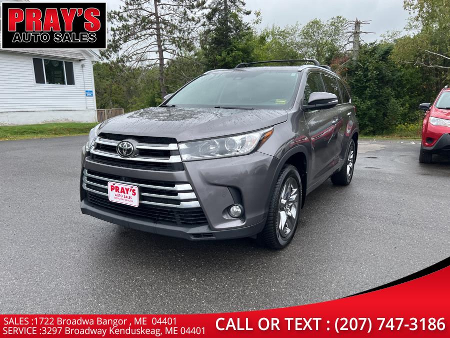 2017 Toyota Highlander Limited Platinum V6 AWD (Natl), available for sale in Bangor , Maine | Pray's Auto Sales . Bangor , Maine 2017 Toyota Highlander Limited Platinum V6 AWD (Natl), available for sale in Bangor , Maine | Pray's Auto Sales . Bangor , Maine