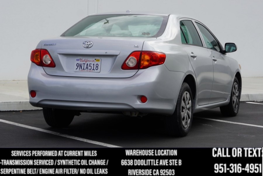 2010 Toyota Corolla LE 4dr Sdn Auto (APPLE CAR PLAY) (BLUETOOTH), available for sale in Riverside, California | Big Timin Motors LLC. Riverside, California 2010 Toyota Corolla LE 4dr Sdn Auto (APPLE CAR PLAY) (BLUETOOTH), available for sale in Riverside, California | Big Timin Motors LLC. Riverside, California