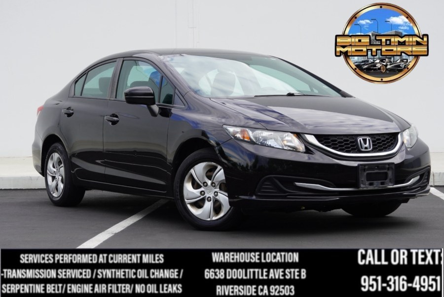 2015 Honda Civic Sedan LX BLUETOTH/ BACK UP CAM, available for sale in Riverside, California | Big Timin Motors LLC. Riverside, California 2015 Honda Civic Sedan LX BLUETOTH/ BACK UP CAM, available for sale in Riverside, California | Big Timin Motors LLC. Riverside, California