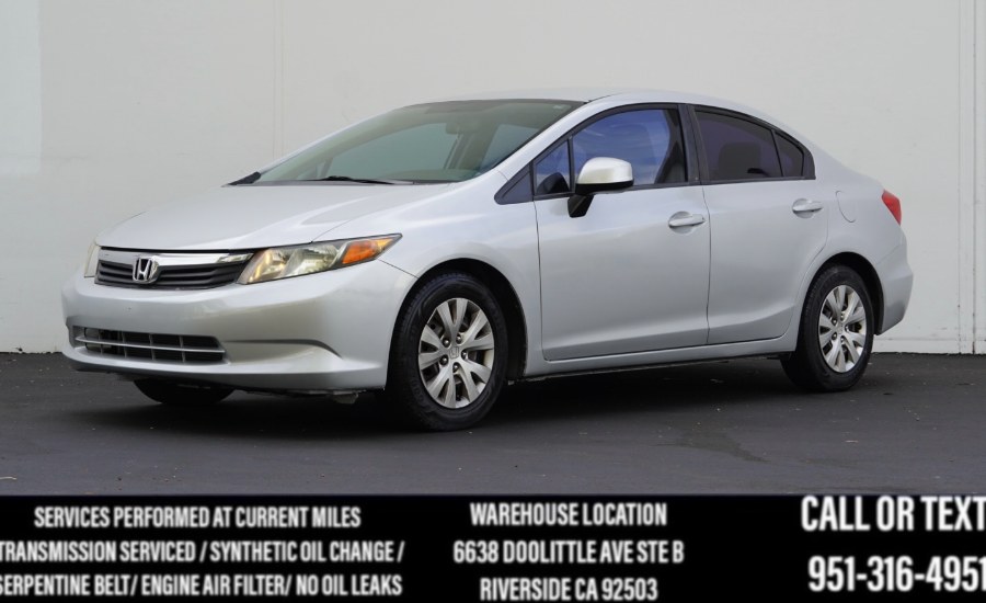 2012 Honda Civic Sdn LX (ONE OWNER), available for sale in Riverside, California | Big Timin Motors LLC. Riverside, California 2012 Honda Civic Sdn LX (ONE OWNER), available for sale in Riverside, California | Big Timin Motors LLC. Riverside, California