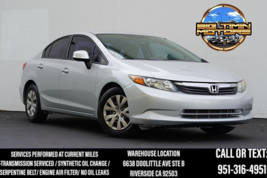 2012 Honda Civic Sdn LX (ONE OWNER), available for sale in Riverside, California | Big Timin Motors LLC. Riverside, California 2012 Honda Civic Sdn LX (ONE OWNER), available for sale in Riverside, California | Big Timin Motors LLC. Riverside, California