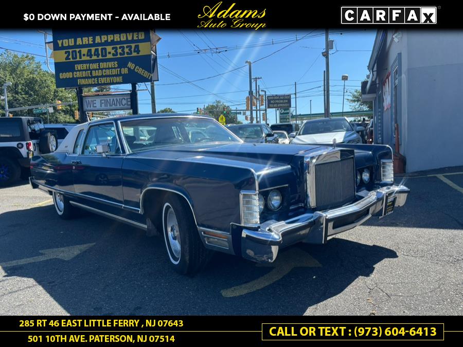 1977 Lincoln Town Car Coupe 460 Cu. Inch Engine, available for sale in Little Ferry , New Jersey | Adams Auto Group . Little Ferry , New Jersey 1977 Lincoln Town Car Coupe 460 Cu. Inch Engine, available for sale in Little Ferry , New Jersey | Adams Auto Group . Little Ferry , New Jersey