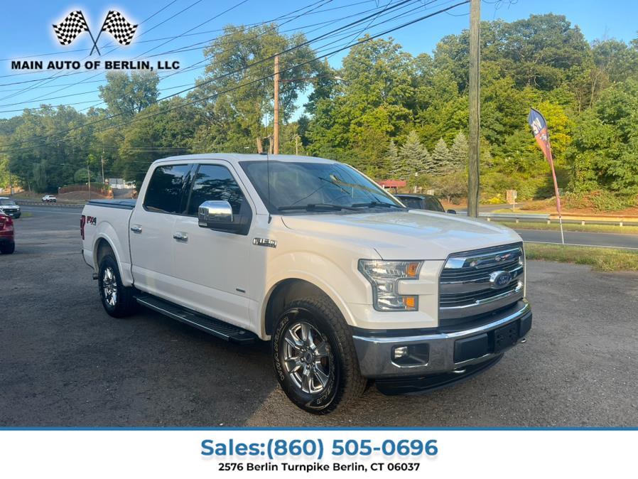 2016 Ford F-150 4WD SuperCrew 145" Lariat, available for sale in Berlin, Connecticut | Main Auto of Berlin. Berlin, Connecticut 2016 Ford F-150 4WD SuperCrew 145" Lariat, available for sale in Berlin, Connecticut | Main Auto of Berlin. Berlin, Connecticut