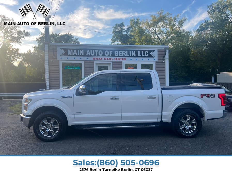 2016 Ford F-150 4WD SuperCrew 145" Lariat, available for sale in Berlin, Connecticut | Main Auto of Berlin. Berlin, Connecticut 2016 Ford F-150 4WD SuperCrew 145" Lariat, available for sale in Berlin, Connecticut | Main Auto of Berlin. Berlin, Connecticut