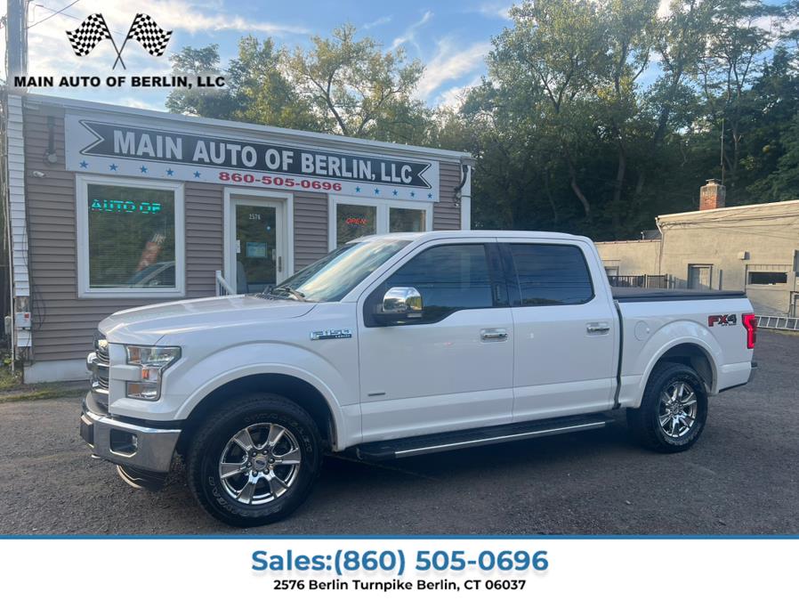 2016 Ford F-150 4WD SuperCrew 145" Lariat, available for sale in Berlin, Connecticut | Main Auto of Berlin. Berlin, Connecticut 2016 Ford F-150 4WD SuperCrew 145" Lariat, available for sale in Berlin, Connecticut | Main Auto of Berlin. Berlin, Connecticut
