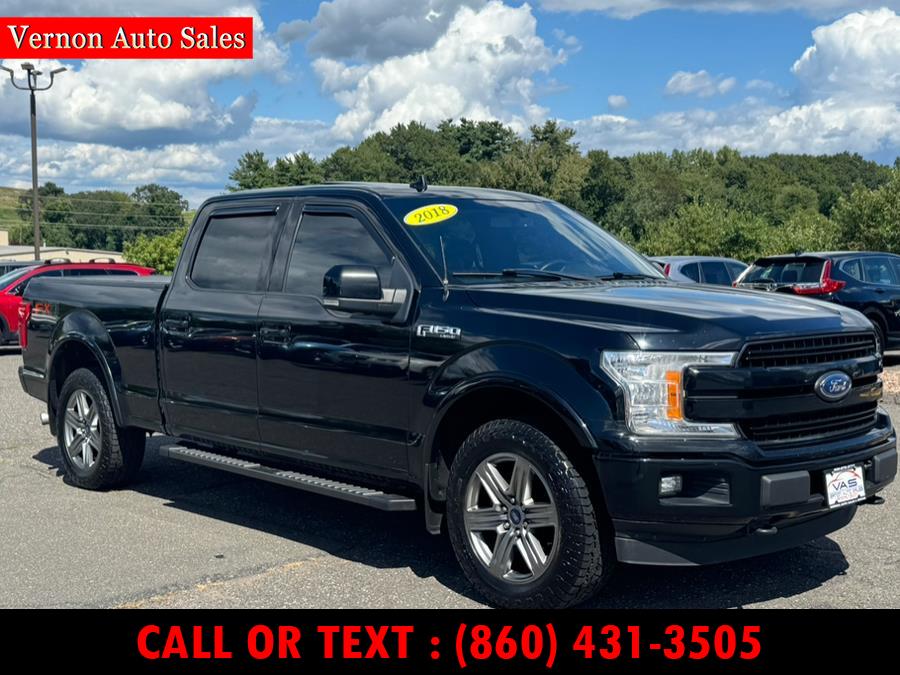 2018 Ford F-150 LARIAT 4WD SuperCrew 5.5'' Box, available for sale in Manchester, Connecticut | Vernon Auto Sale & Service. Manchester, Connecticut 2018 Ford F-150 LARIAT 4WD SuperCrew 5.5'' Box, available for sale in Manchester, Connecticut | Vernon Auto Sale & Service. Manchester, Connecticut
