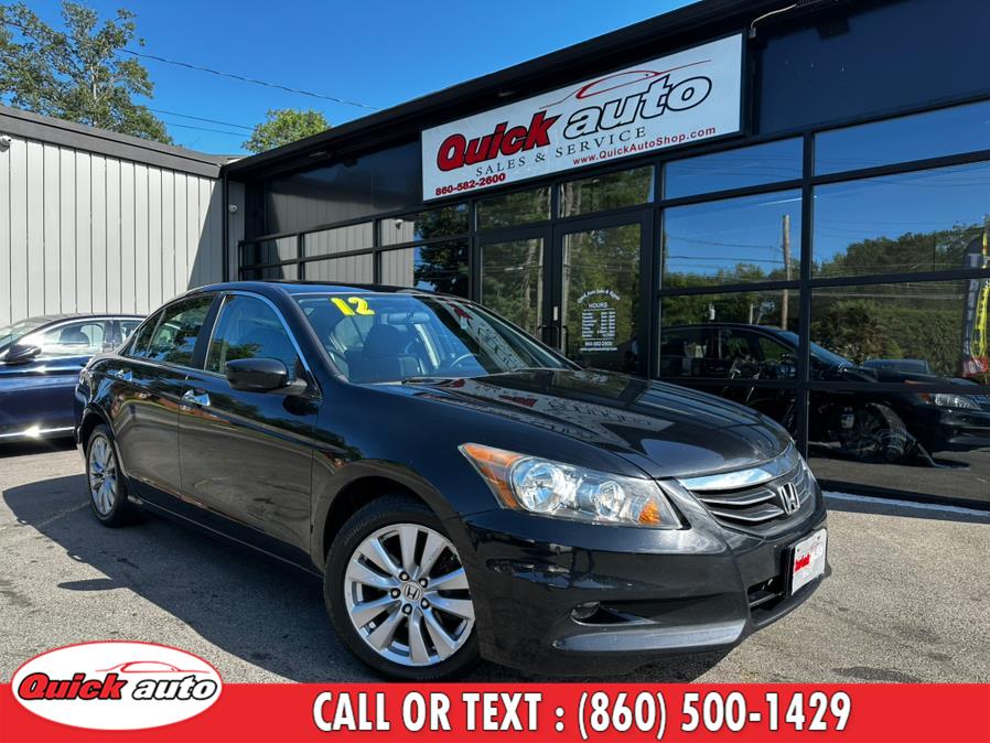 2012 Honda Accord Sdn 4dr V6 Auto EX, available for sale in Bristol, Connecticut | Quick Auto LLC. Bristol, Connecticut 2012 Honda Accord Sdn 4dr V6 Auto EX, available for sale in Bristol, Connecticut | Quick Auto LLC. Bristol, Connecticut