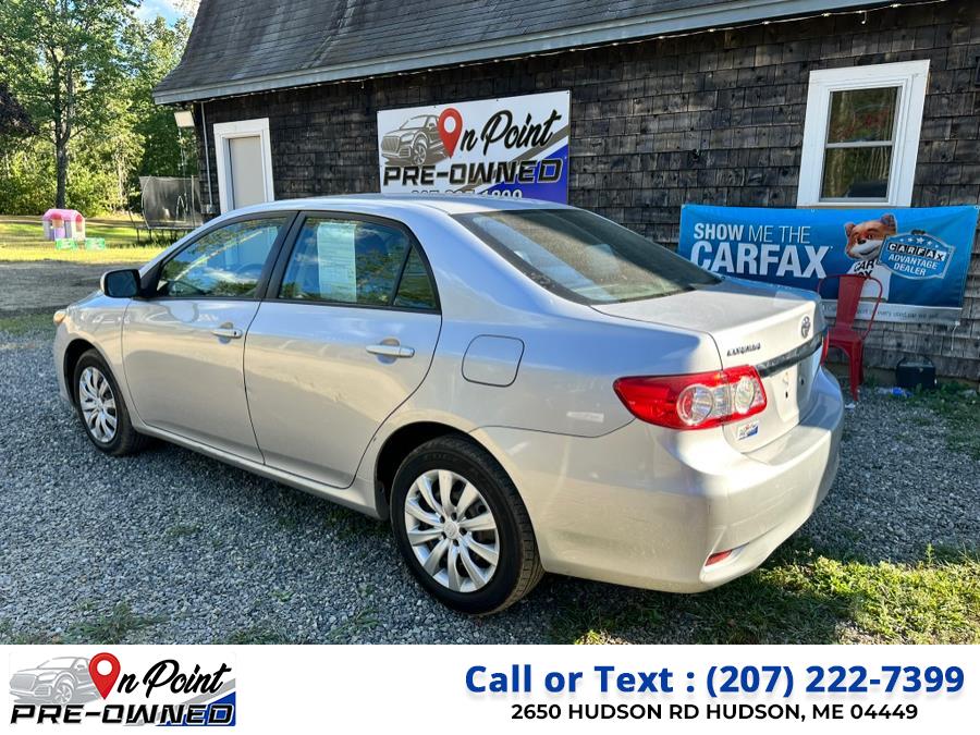 2012 Toyota Corolla 4dr Sdn Auto LE, available for sale in Hudson, Maine | On Point Pre-Owned LLC. Hudson, Maine 2012 Toyota Corolla 4dr Sdn Auto LE, available for sale in Hudson, Maine | On Point Pre-Owned LLC. Hudson, Maine