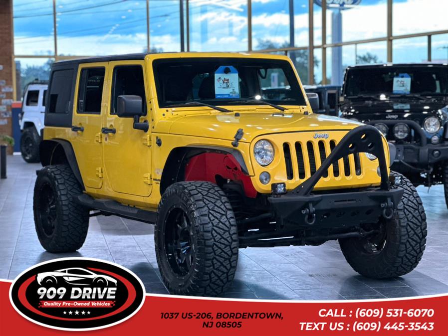 2015 Jeep Wrangler Unlimited Sahara 4WD, available for sale in BORDENTOWN, New Jersey | 909 Drive. BORDENTOWN, New Jersey 2015 Jeep Wrangler Unlimited Sahara 4WD, available for sale in BORDENTOWN, New Jersey | 909 Drive. BORDENTOWN, New Jersey