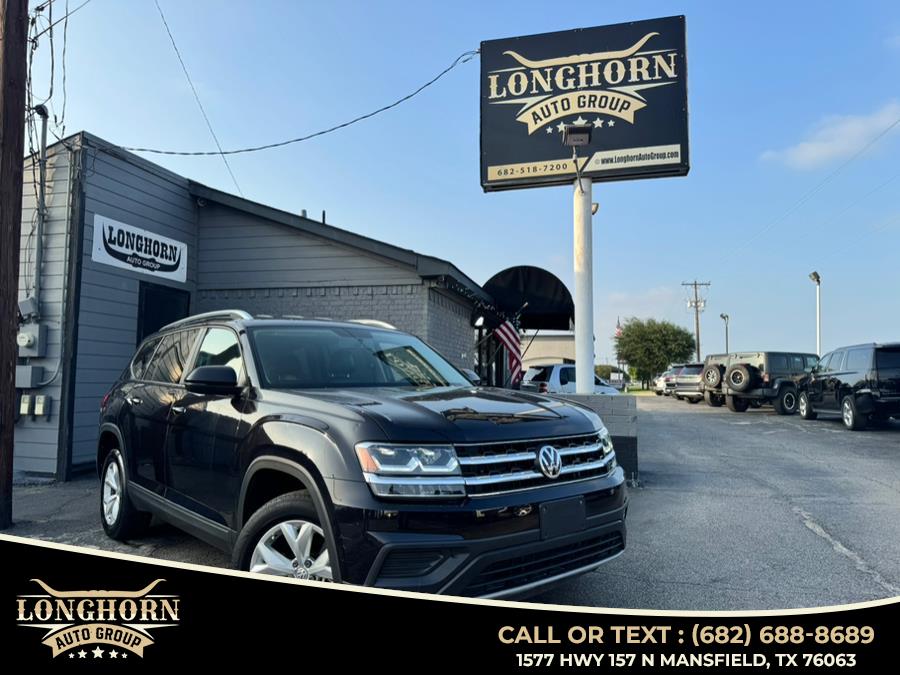 2018 Volkswagen Atlas 3.6L V6 S 4MOTION, available for sale in Mansfield, Texas | Longhorn Auto Group. Mansfield, Texas 2018 Volkswagen Atlas 3.6L V6 S 4MOTION, available for sale in Mansfield, Texas | Longhorn Auto Group. Mansfield, Texas
