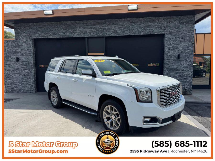 2016 GMC Yukon SLT Sport Utility 4D, available for sale in Rochester, New York | 5 Star Motor Group. Rochester, New York 2016 GMC Yukon SLT Sport Utility 4D, available for sale in Rochester, New York | 5 Star Motor Group. Rochester, New York