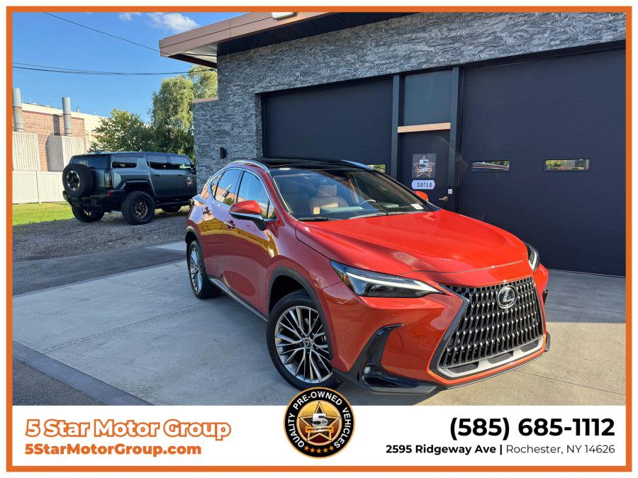 2022 Lexus Nx 350h Luxury Sport Utility 4D, available for sale in Rochester, New York | 5 Star Motor Group. Rochester, New York 2022 Lexus Nx 350h Luxury Sport Utility 4D, available for sale in Rochester, New York | 5 Star Motor Group. Rochester, New York