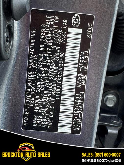 2012 Toyota Camry Hybrid 4dr Sdn XLE, available for sale in BROCKTON, Massachusetts | Brockton Auto Sales Inc. BROCKTON, Massachusetts 2012 Toyota Camry Hybrid 4dr Sdn XLE, available for sale in BROCKTON, Massachusetts | Brockton Auto Sales Inc. BROCKTON, Massachusetts
