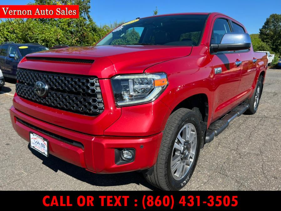 2018 Toyota Tundra 4WD Platinum CrewMax 5.5'' Bed 5.7L (Natl), available for sale in Manchester, Connecticut | Vernon Auto Sale & Service. Manchester, Connecticut 2018 Toyota Tundra 4WD Platinum CrewMax 5.5'' Bed 5.7L (Natl), available for sale in Manchester, Connecticut | Vernon Auto Sale & Service. Manchester, Connecticut