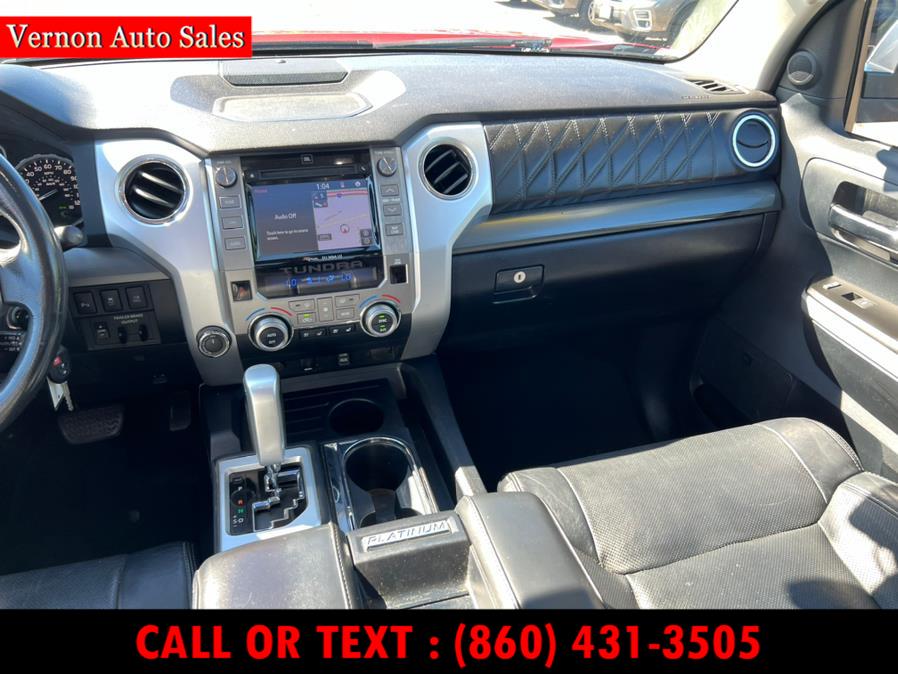 2018 Toyota Tundra 4WD Platinum CrewMax 5.5'' Bed 5.7L (Natl), available for sale in Manchester, Connecticut | Vernon Auto Sale & Service. Manchester, Connecticut 2018 Toyota Tundra 4WD Platinum CrewMax 5.5'' Bed 5.7L (Natl), available for sale in Manchester, Connecticut | Vernon Auto Sale & Service. Manchester, Connecticut